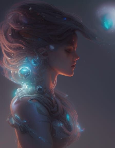 Petrified Space Goddess Portrait in Unreal Engine 5