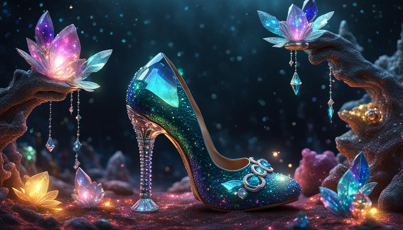 Galactic Crystal Heel in Detailed Matte Painting
