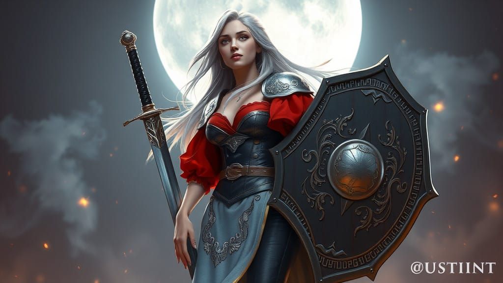 Ethereal Aasimar Warrior Radiates Celestial Glow