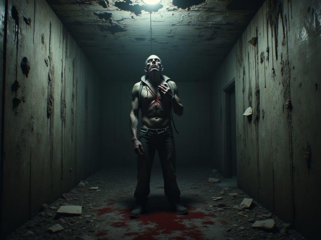 Horrorcore: Man Reveals Grotesque Demon in Basement