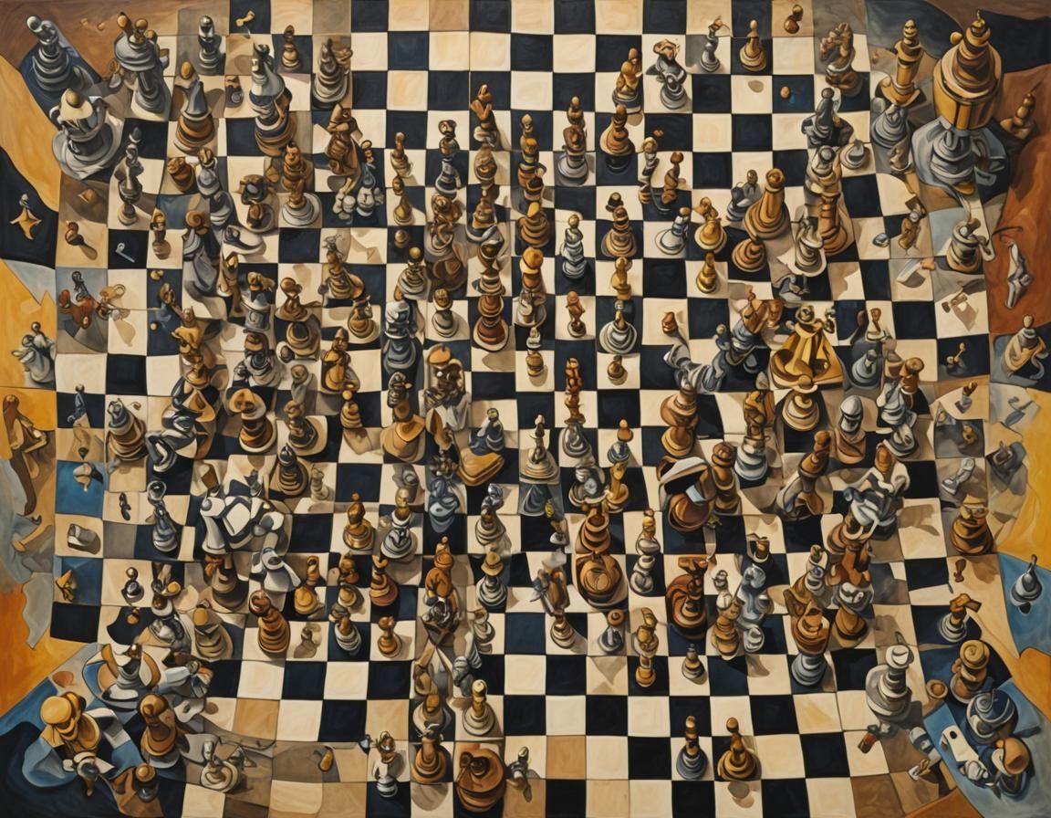 Chess King and Queen in Dreamland Style