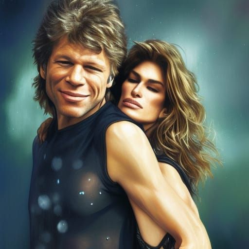 Jon Bon Jovi and Cindy Crawford: Detailed Portrait