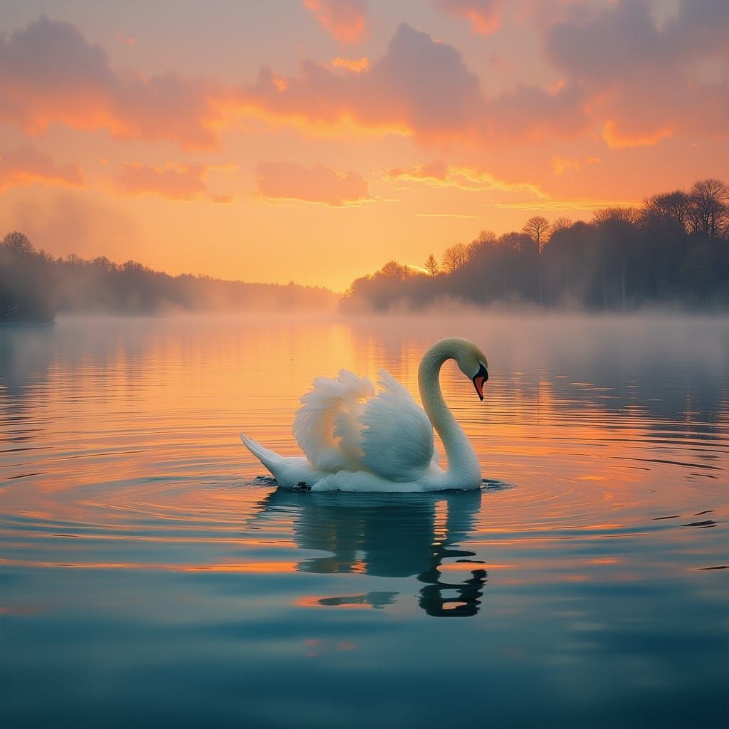 Swan Sunrise