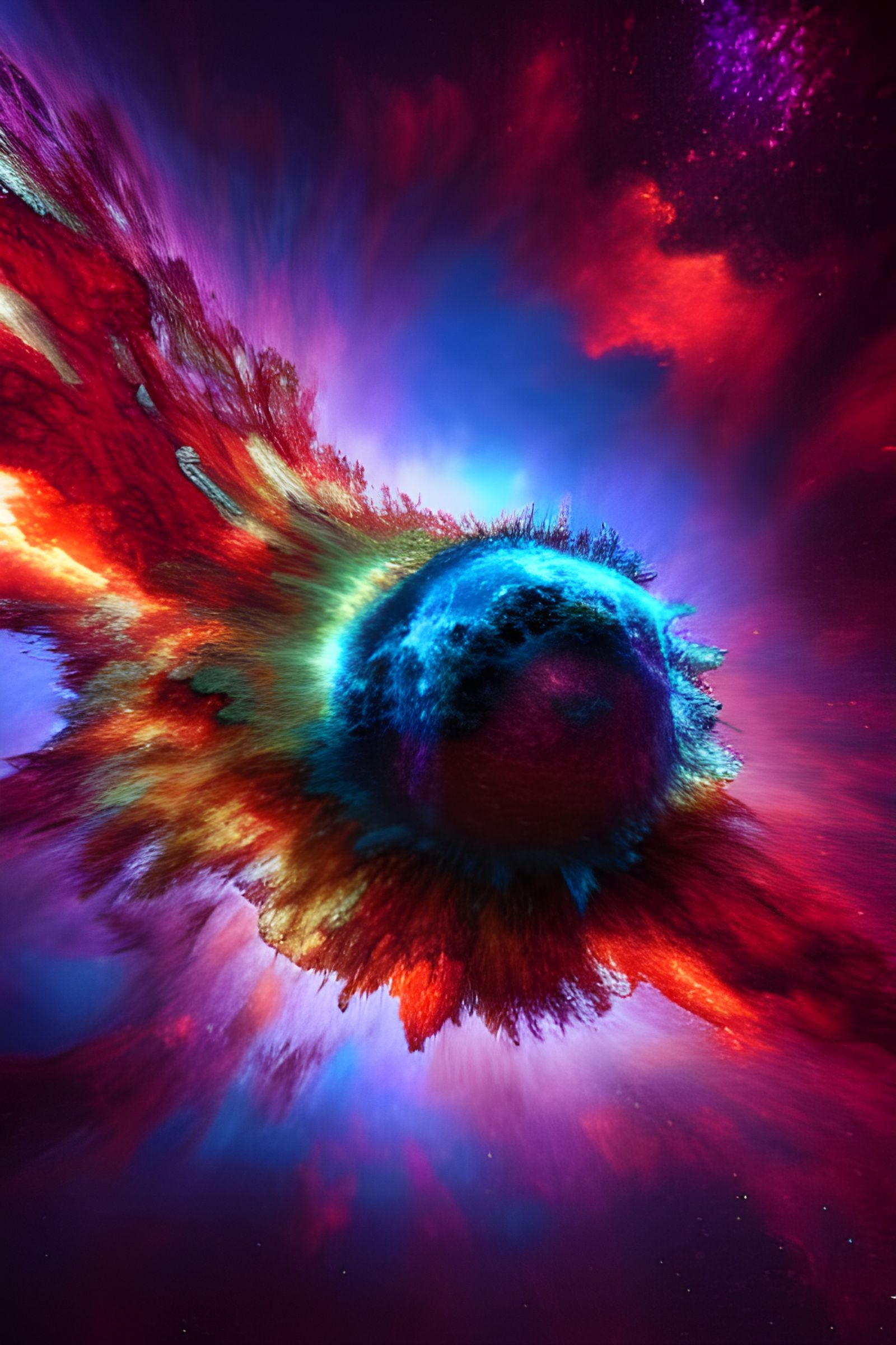Magnificent Supernova in Deep Color, 8K Resolution