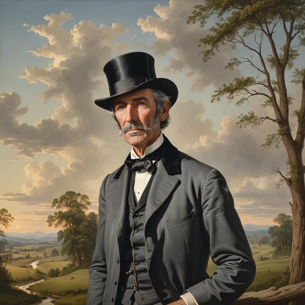 Historical Portrait of John Albee in American Romanticism St...