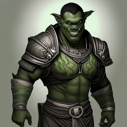 Kind and Handsome Orc Portrait