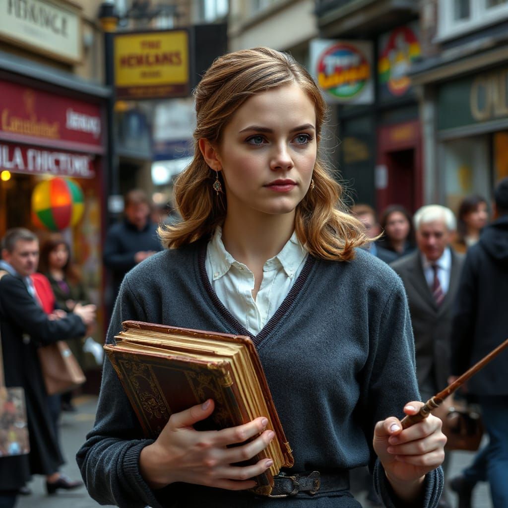 Hermione Granger in Victorian London Style
