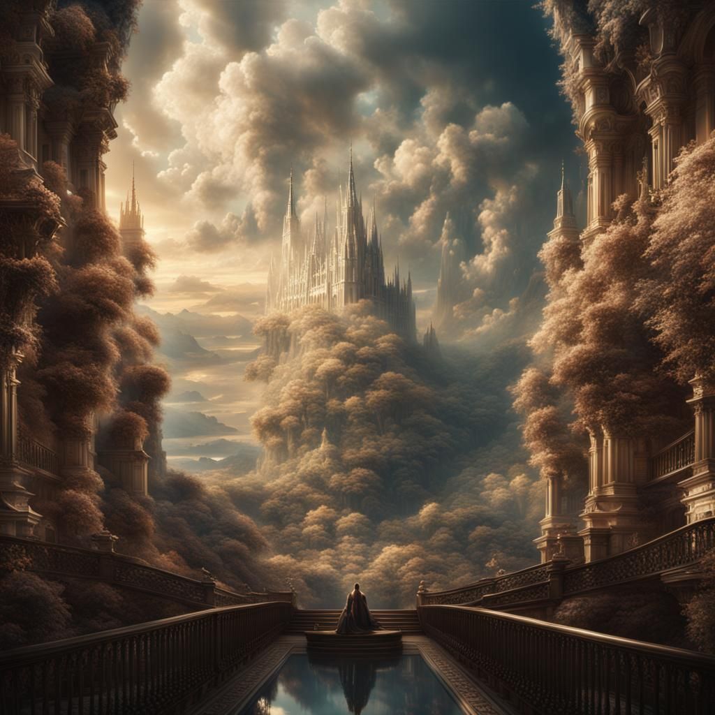 Epic and Detailed Digital Painting of Heaven
