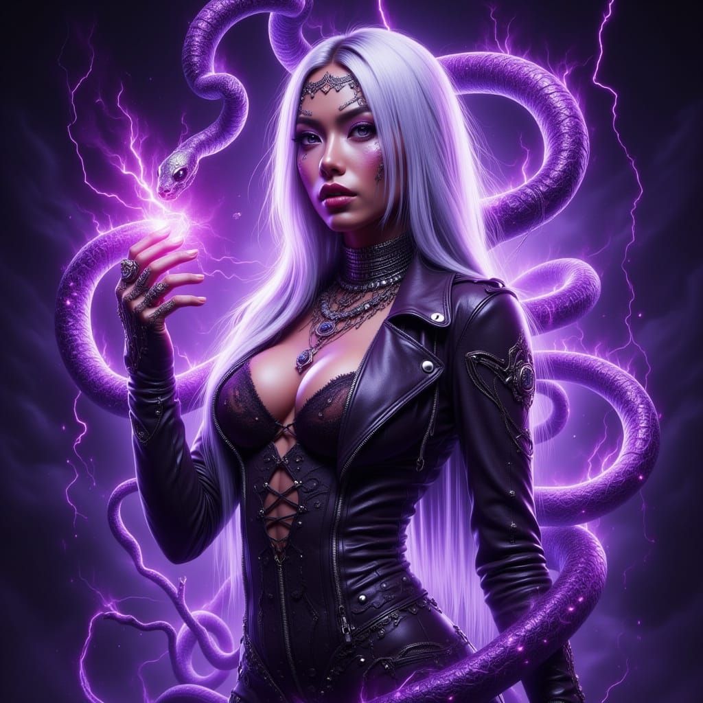 Ethereal Mixed-Race Beauty with Occult Powers