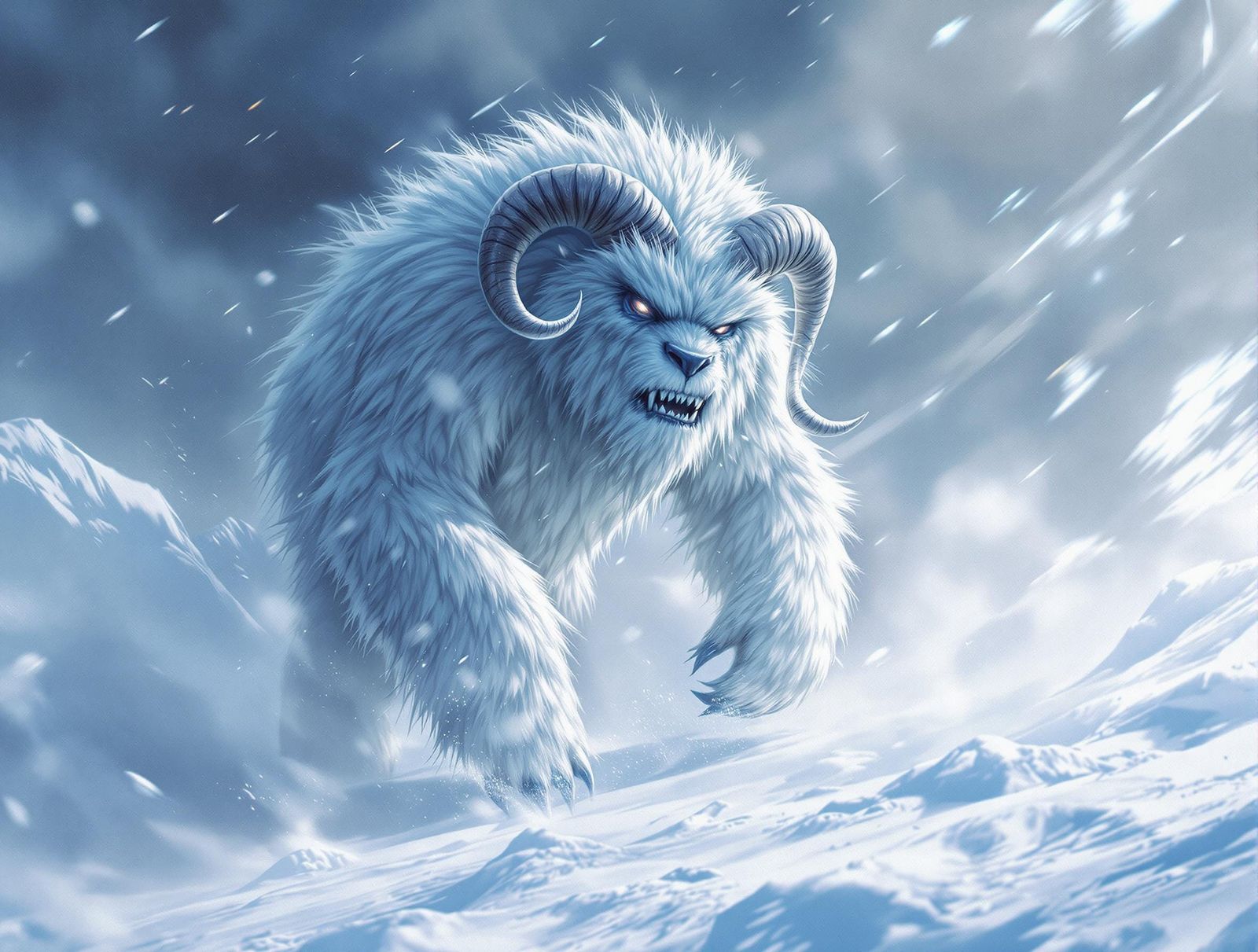 A Wampa Hunting on Hoth