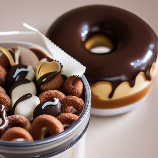 Anime Style Salted Caramel Chocolate Doughnuts