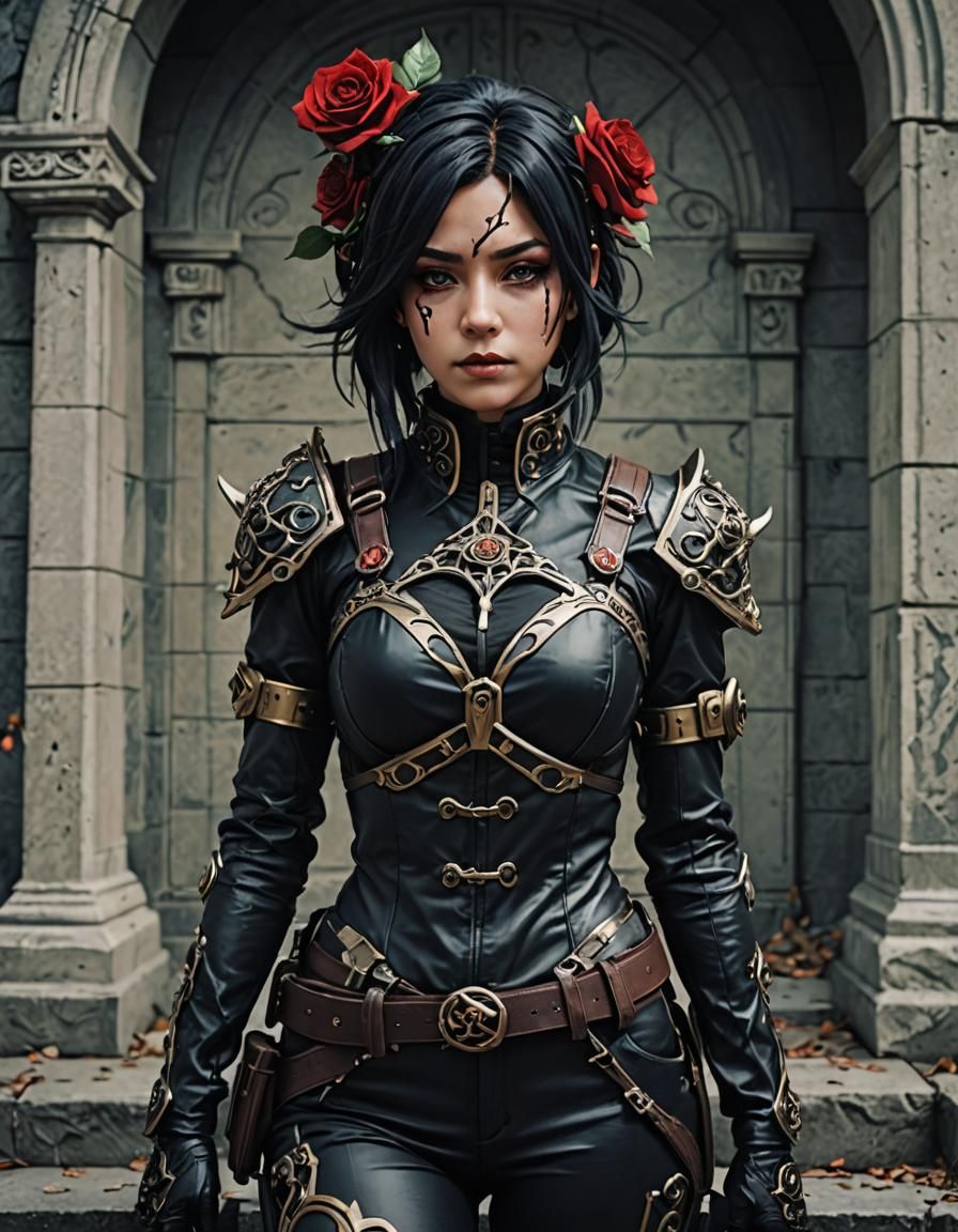 Black Rose Assassin Wired Cosplay
