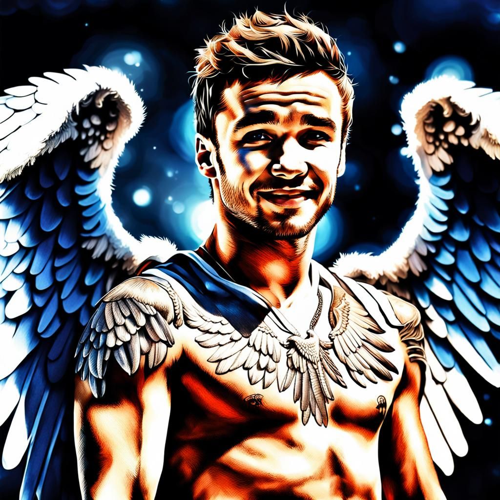 Angel Portrait in Hyperrealistic Style