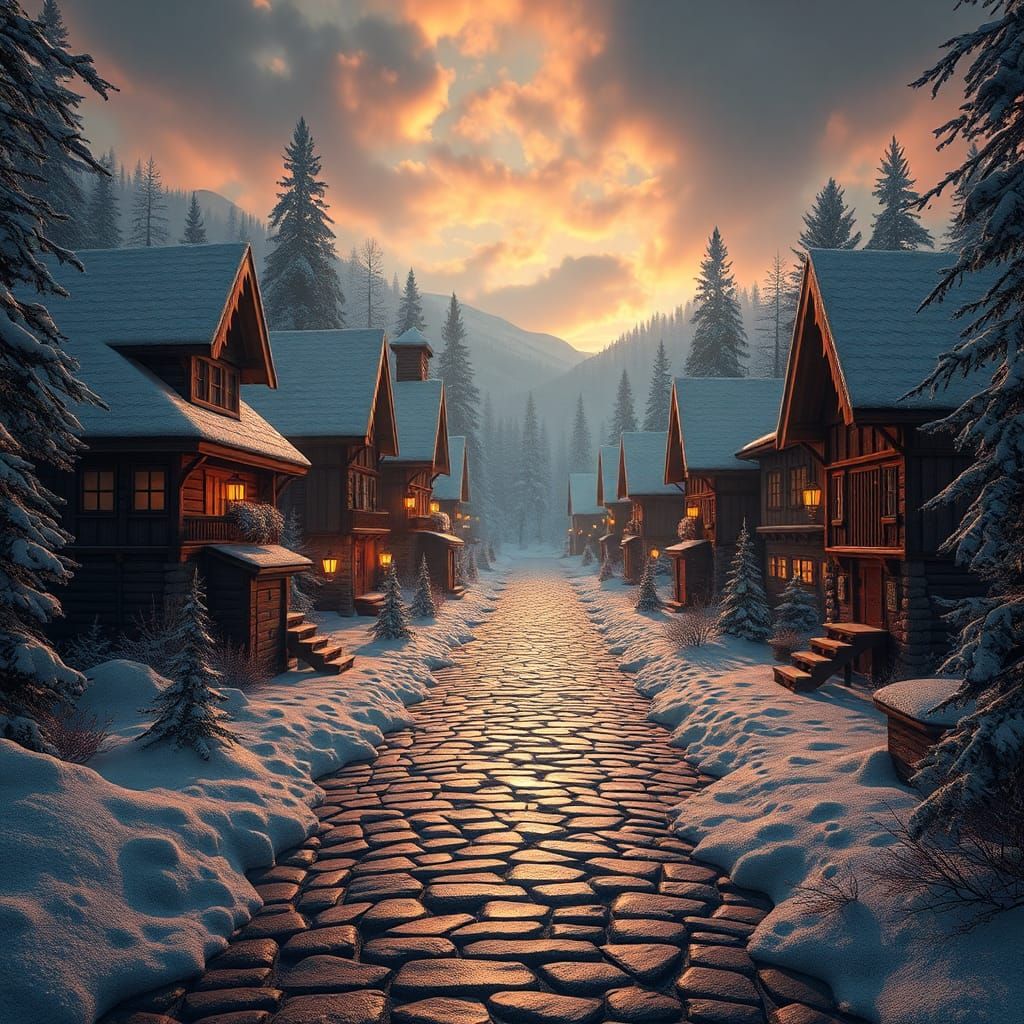 Québec Art: 3D Cinematic Masterpiece in 8K