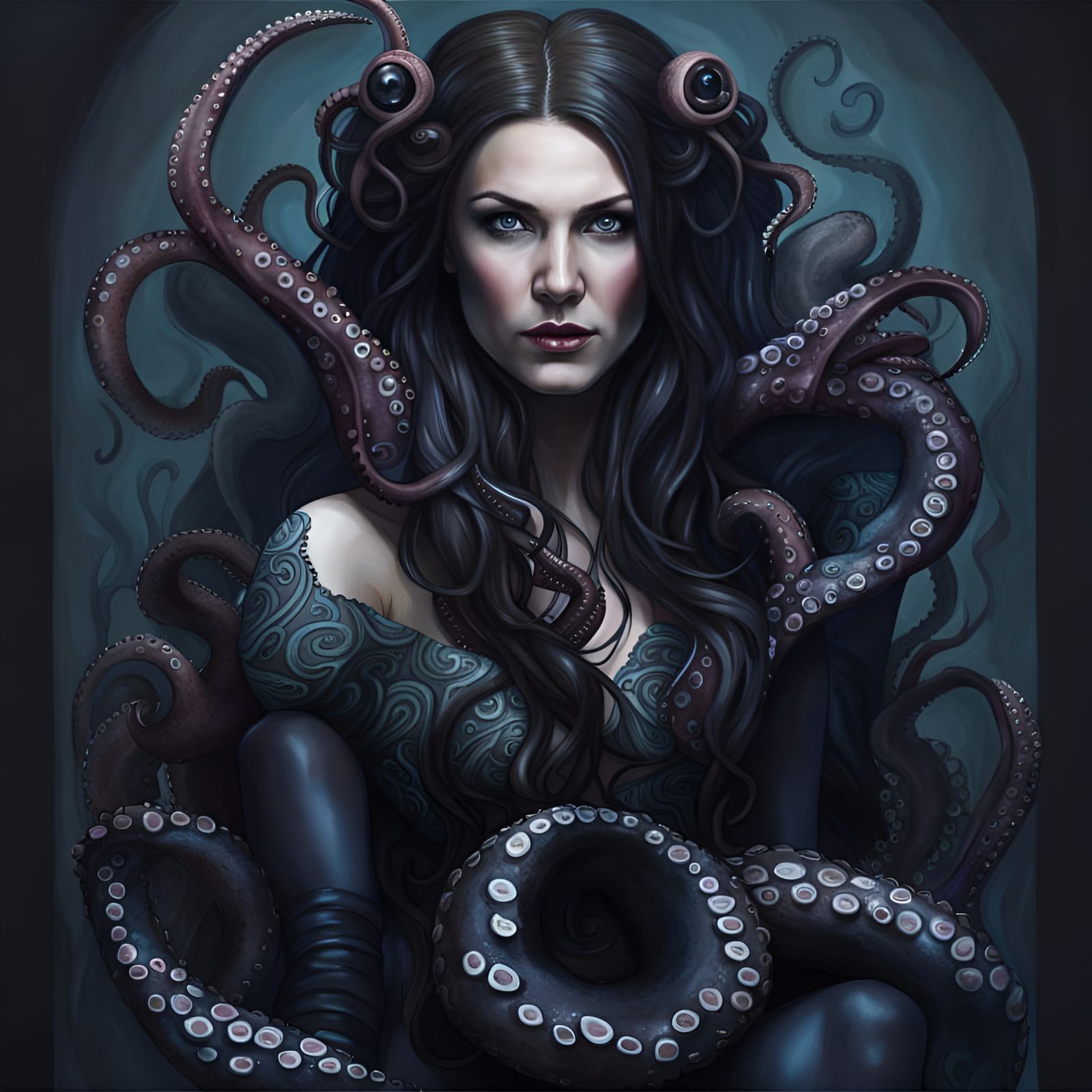 Sanna Marin and Large octopus