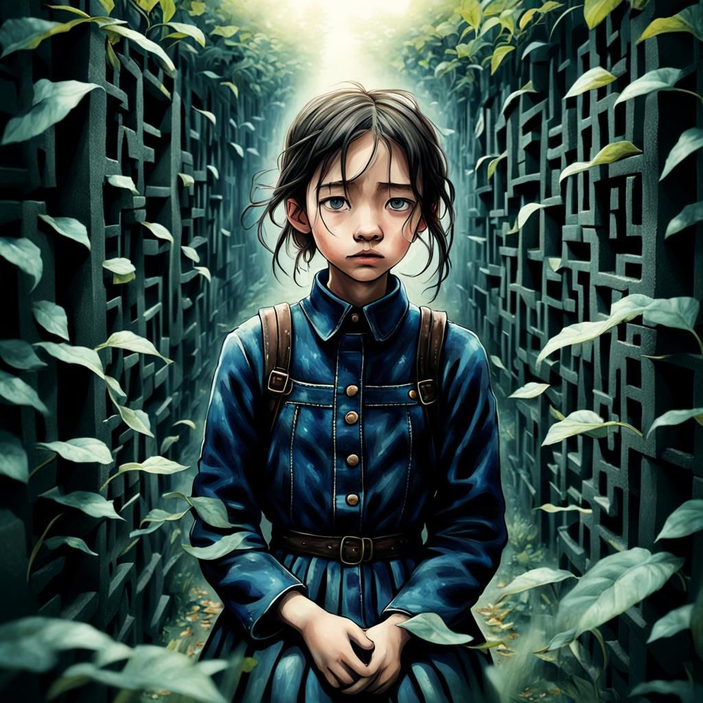 Abstract Interwoven Lines Representing Yearning