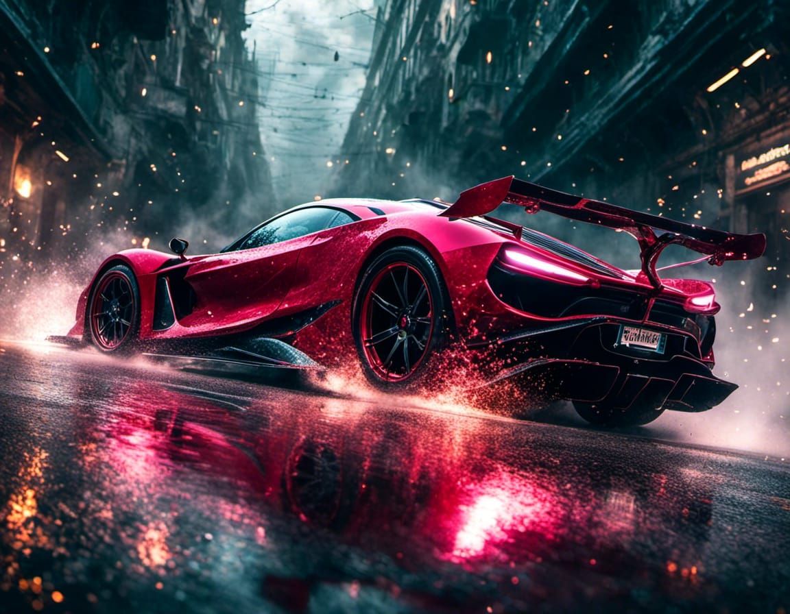 Fantasy Car Race in a Magical Realm