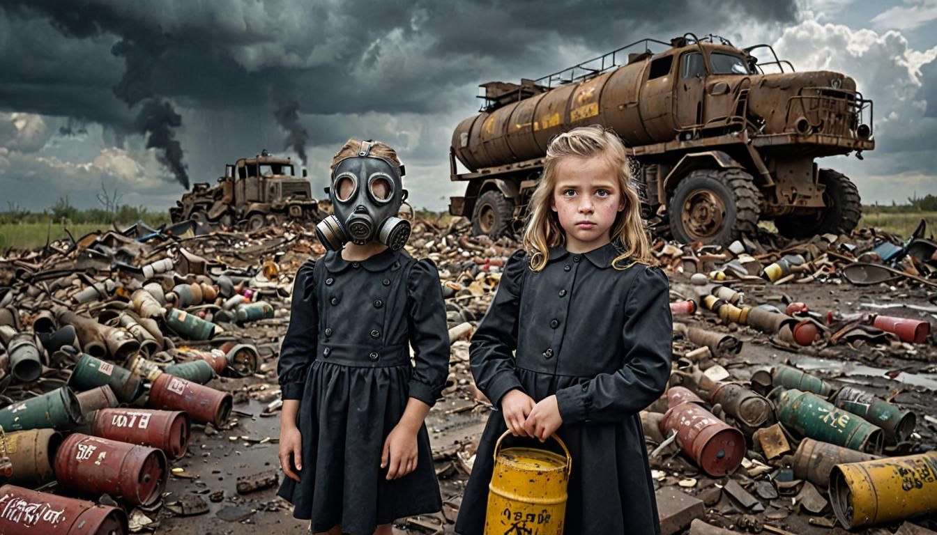 Grim World War 2 Wasteland Portrait