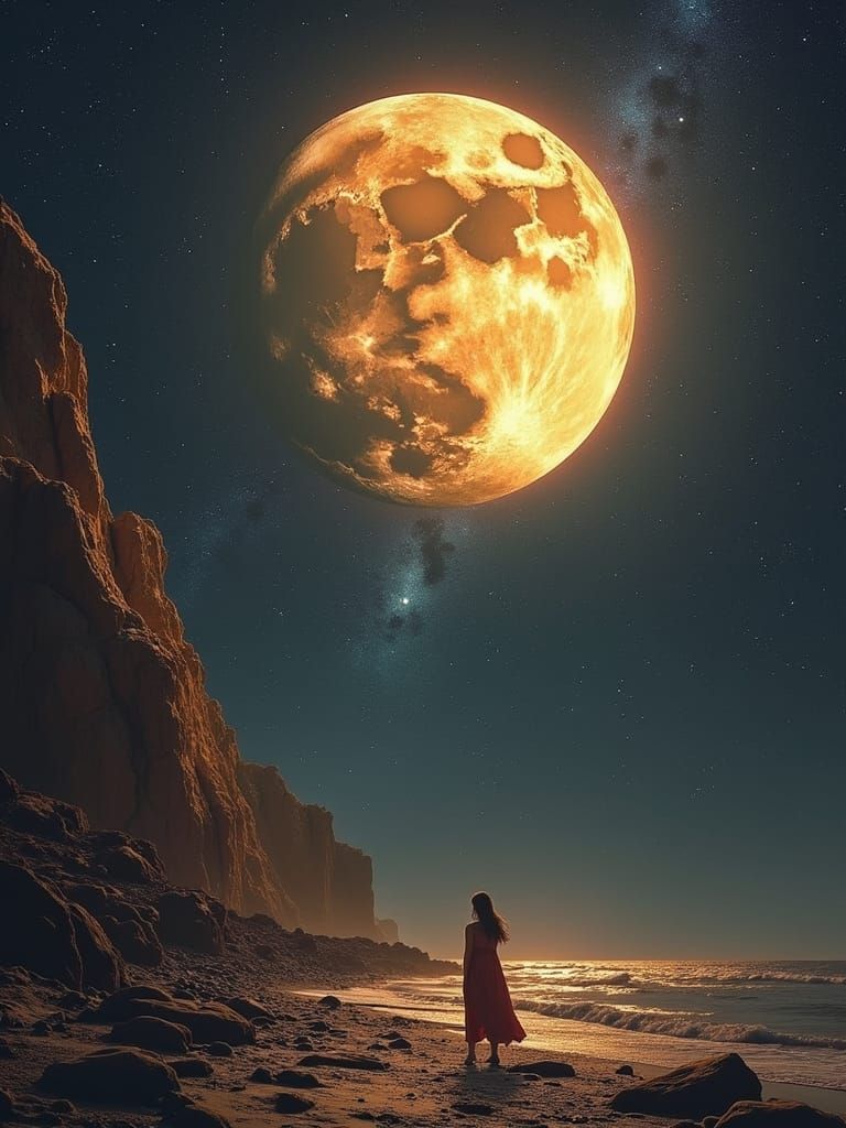 Celestial Space Masquerade in Eternal Dance