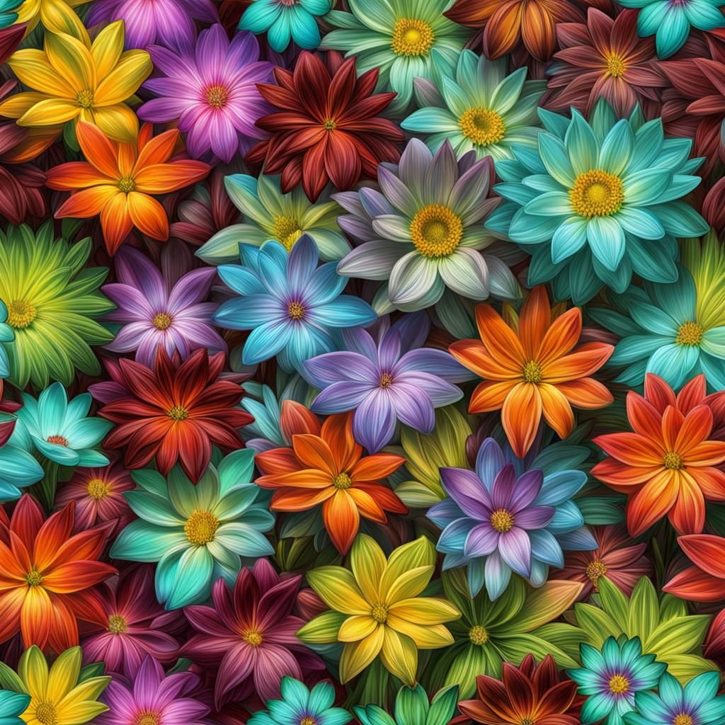 Detailed Floral Arrangement in Tonalist Style