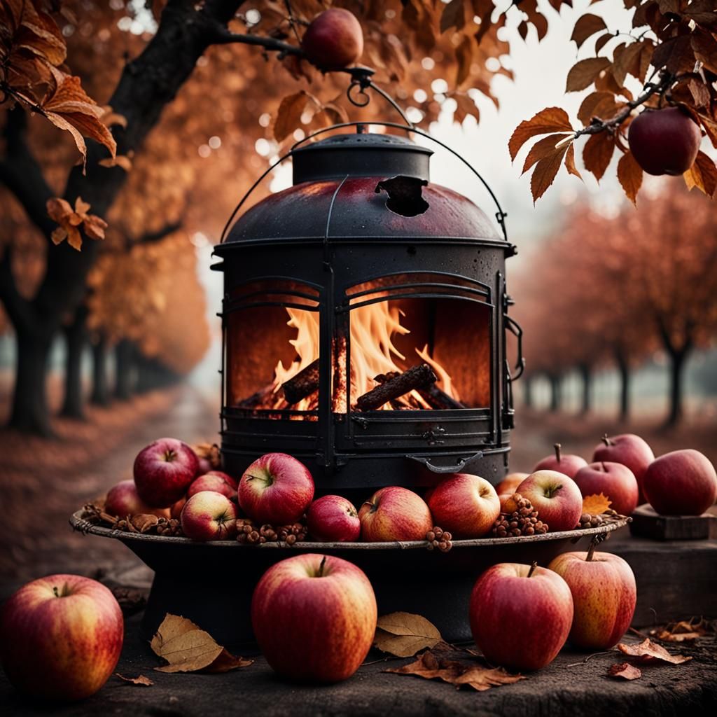 Autumnal Portrait in Warm Ambient Light