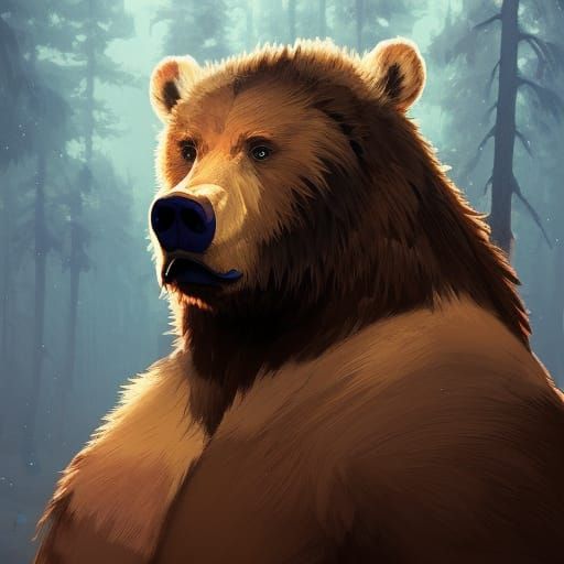 Hyperdetailed ManBearPig Portrait in Trending Art Style