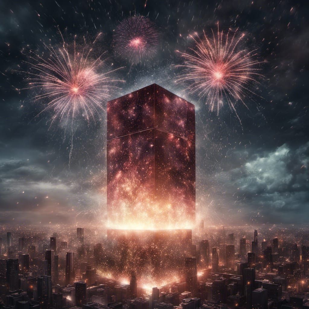 Dramatic Box Laser Sky in Digital Matte Painting