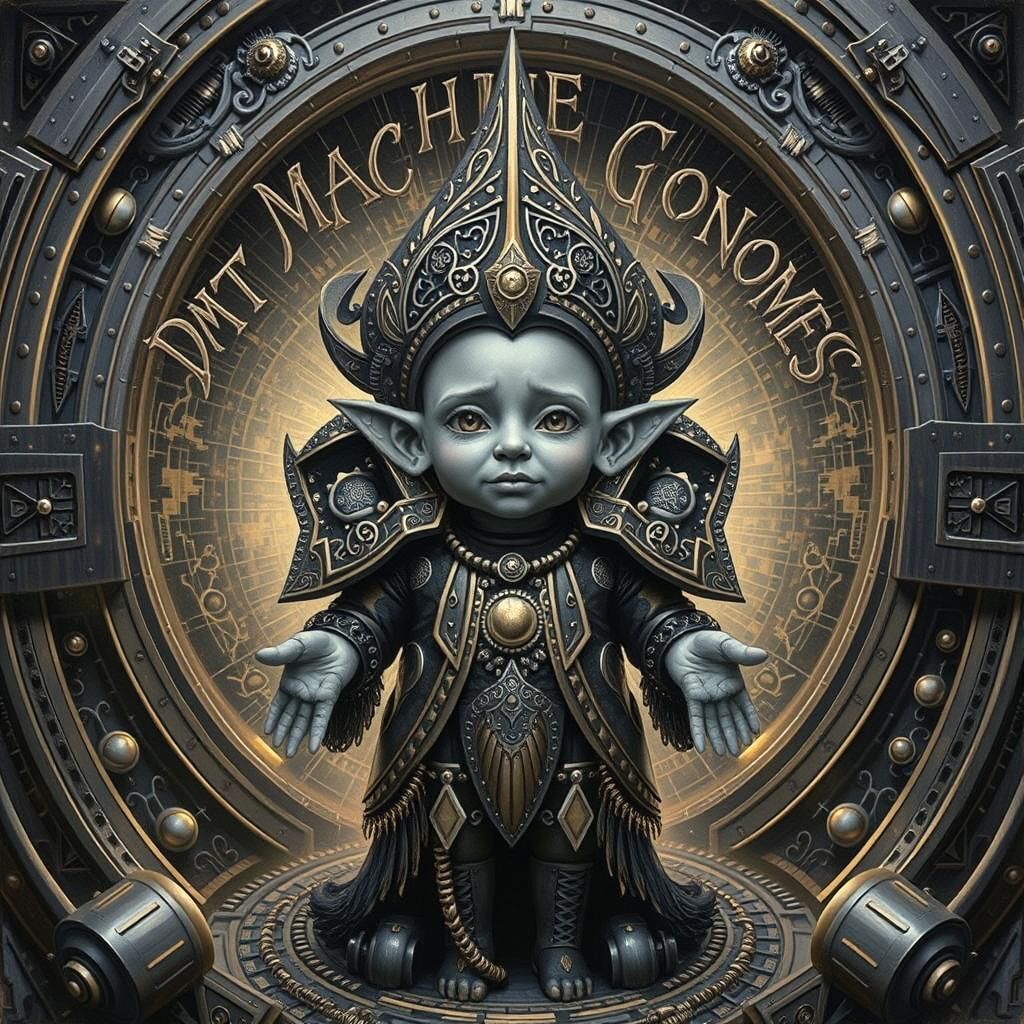 Psychedelic Record Sleeve: DMT Machine Gnomes