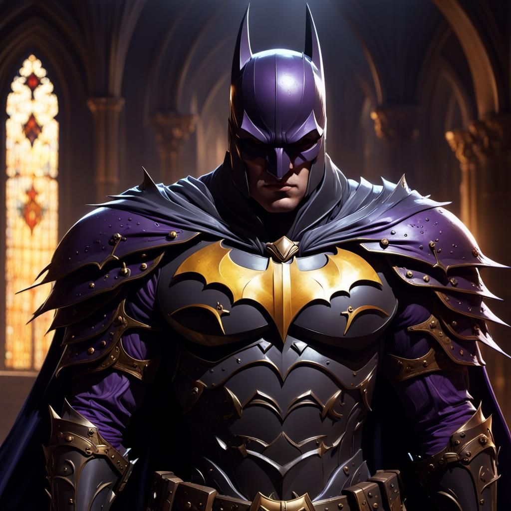 Medieval Knight Batman: Dark Fantasy Concept Art