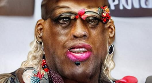 Dennis Rodman as Transgender Woman: AI Portrait