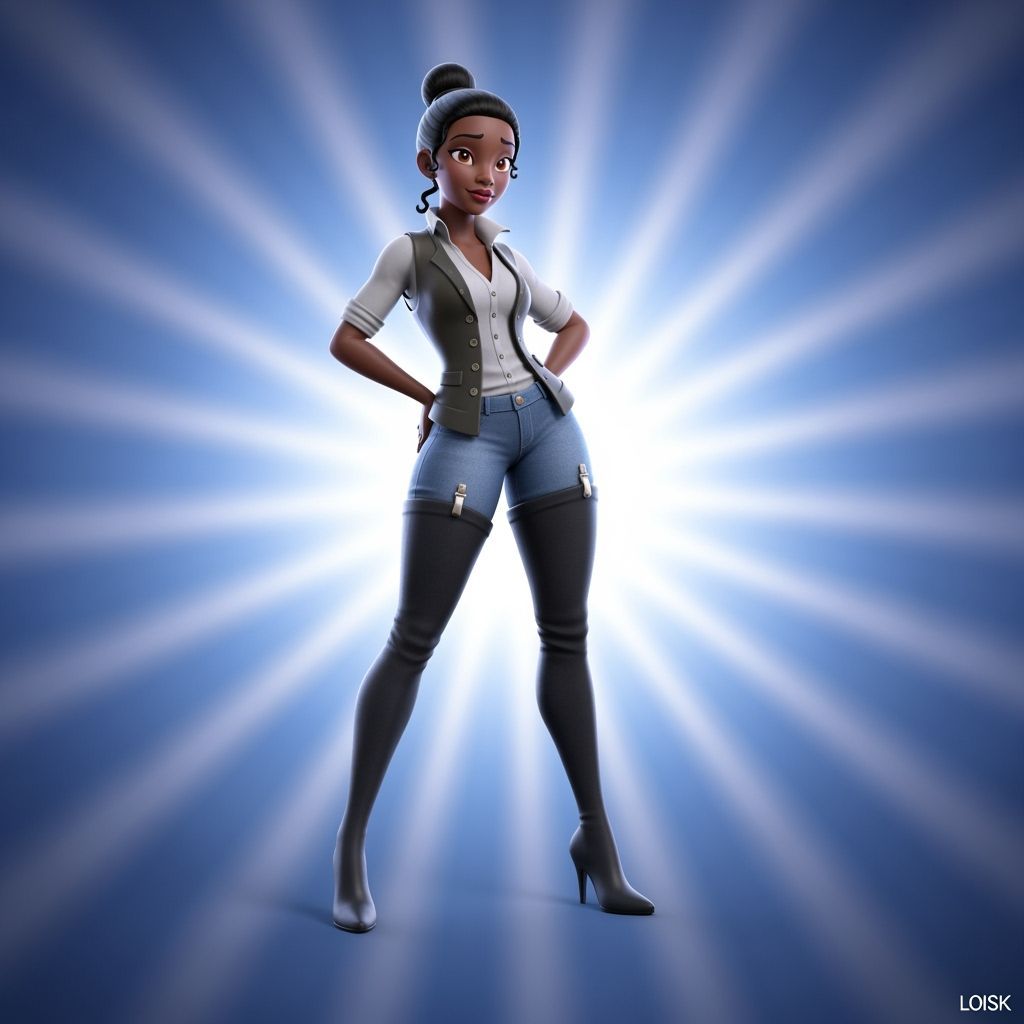 Tiana Reimagined in Super Smash Bros Style