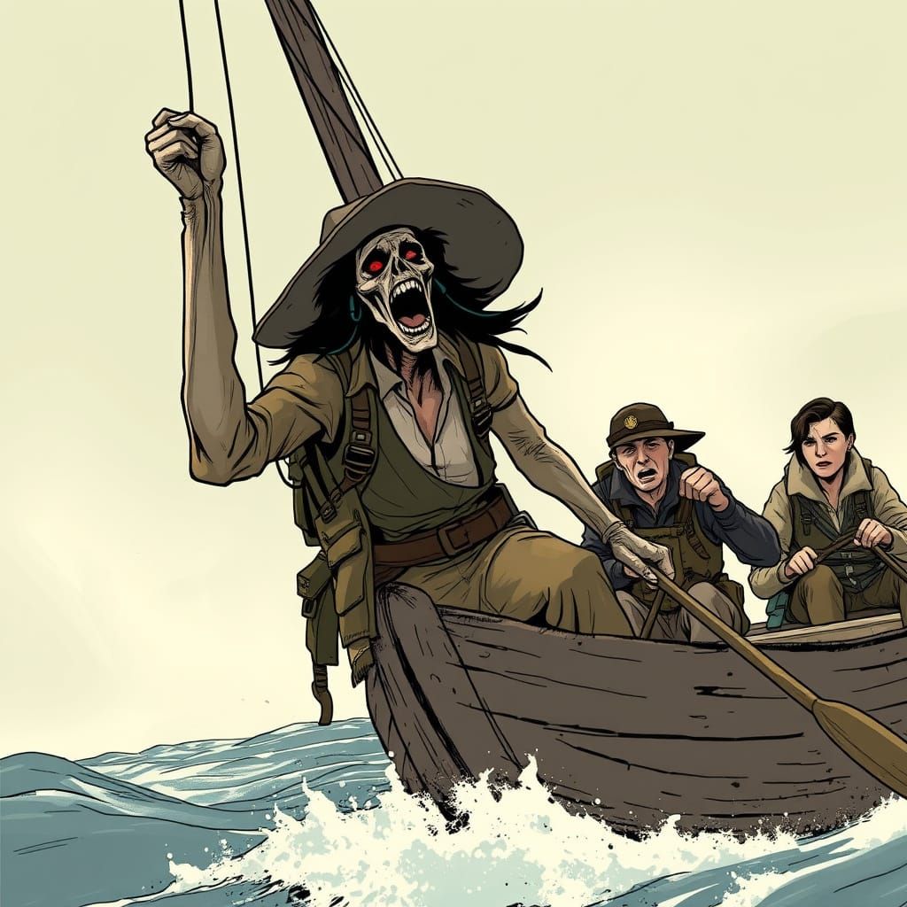 Dead Explorer's Scream: DC Comic Book Style