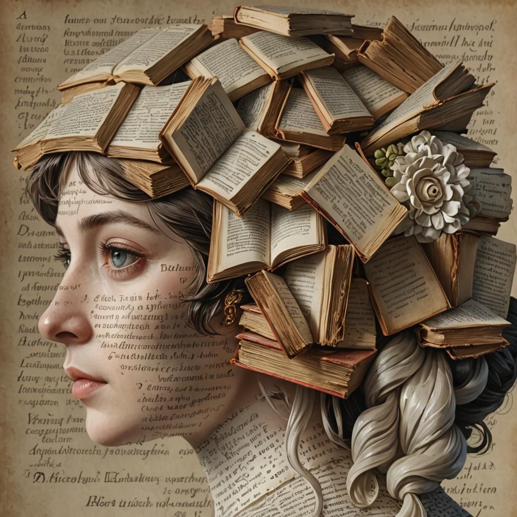 Literary Woman: a Jane Austen-Style Porcelain Portrait