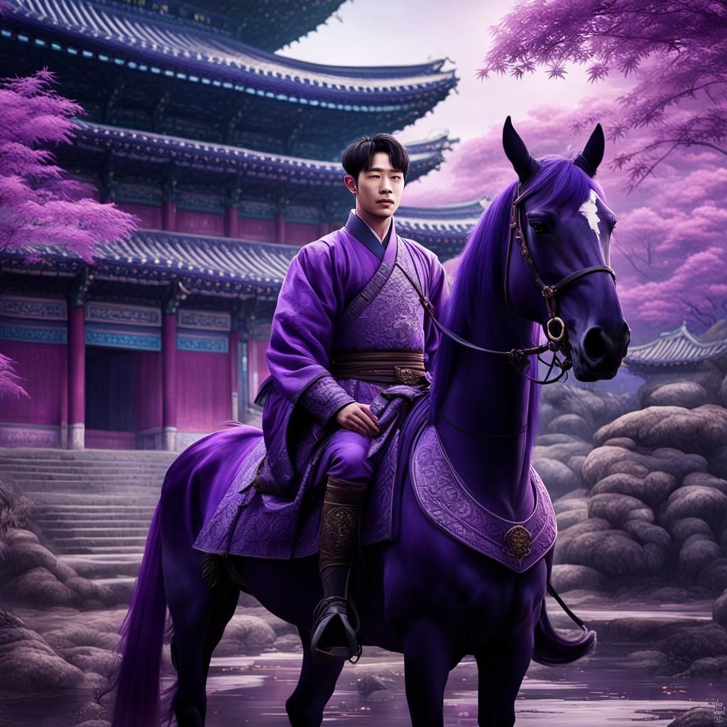 Purple Prince and Palace: Fantasy Concept Art