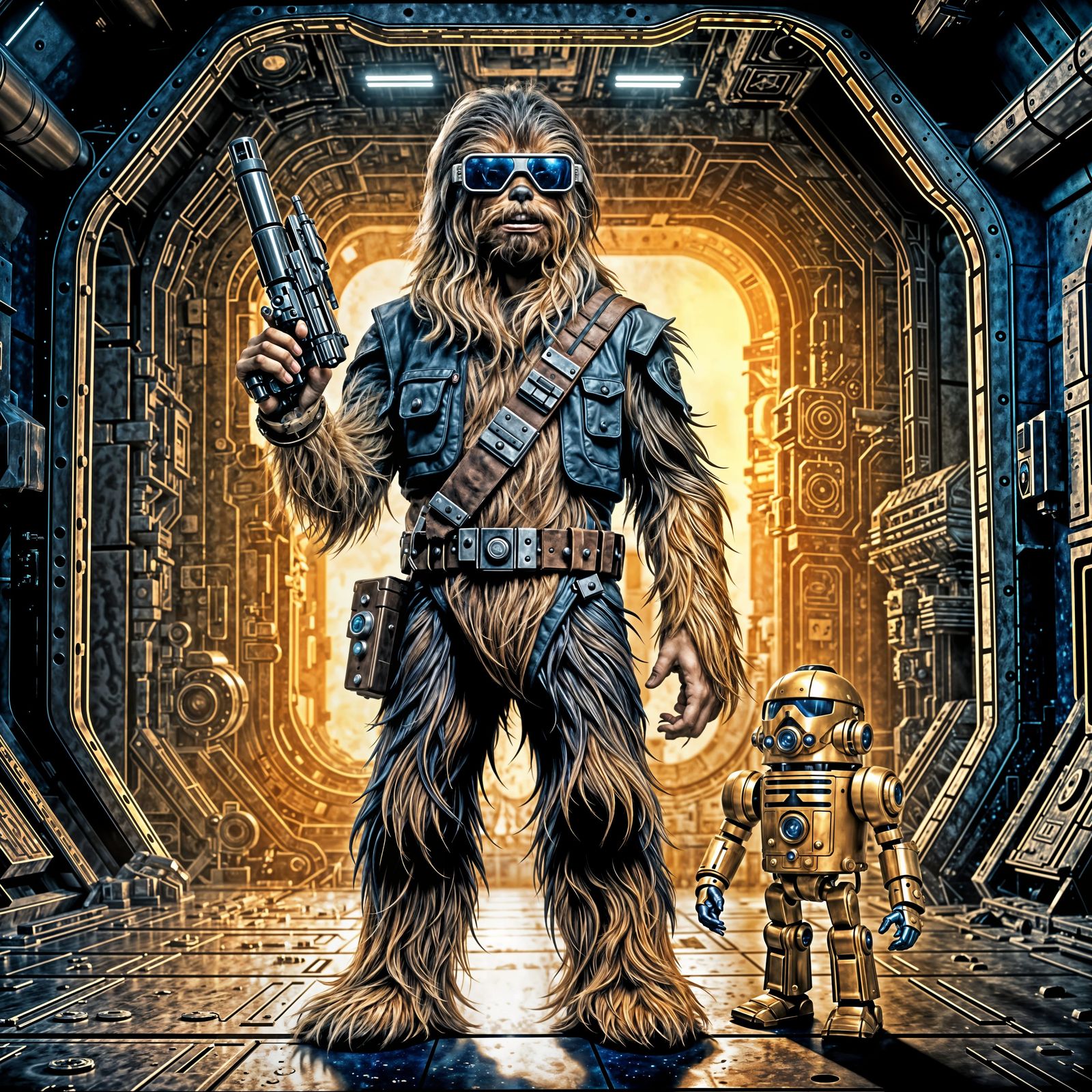Shaggy Wookie in Cinematic Space Hangar
