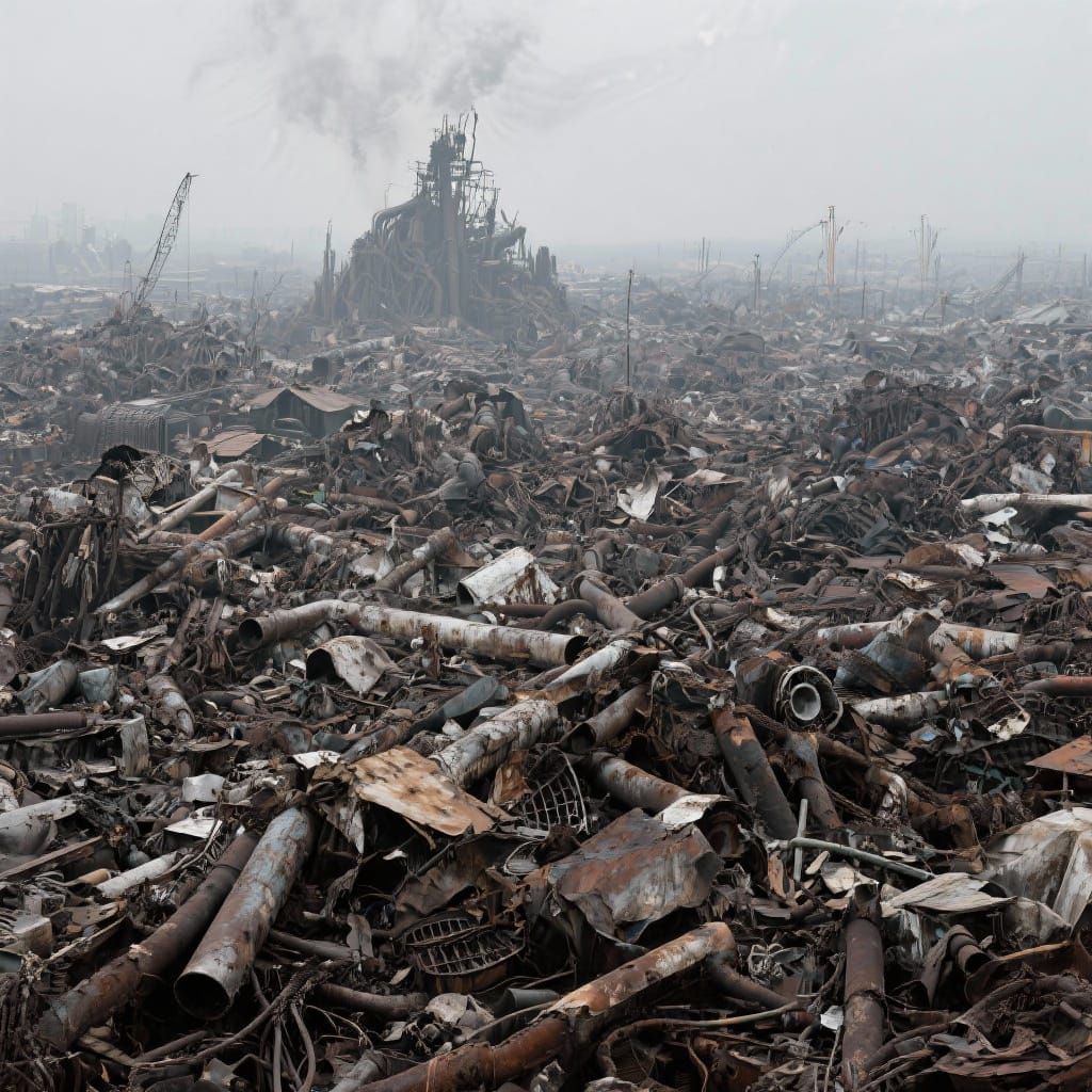 Grimdark Landscape Photographed in Industrial Style