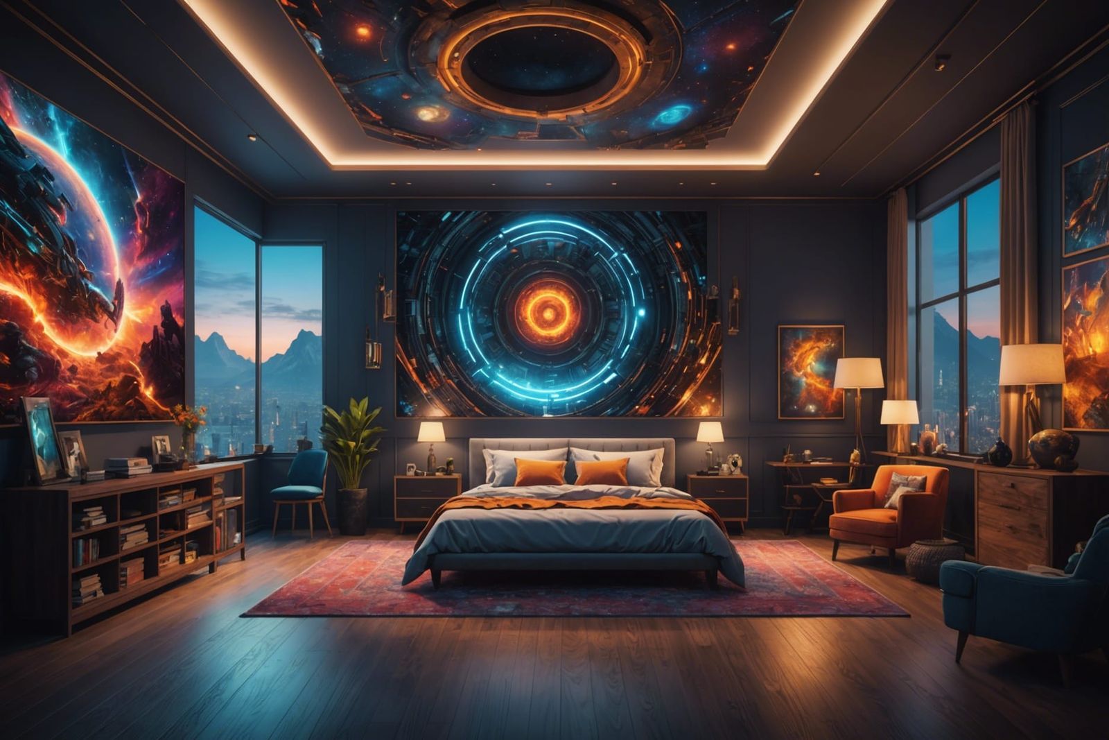Epic Room Showcasing Stunning Digital Art Creations