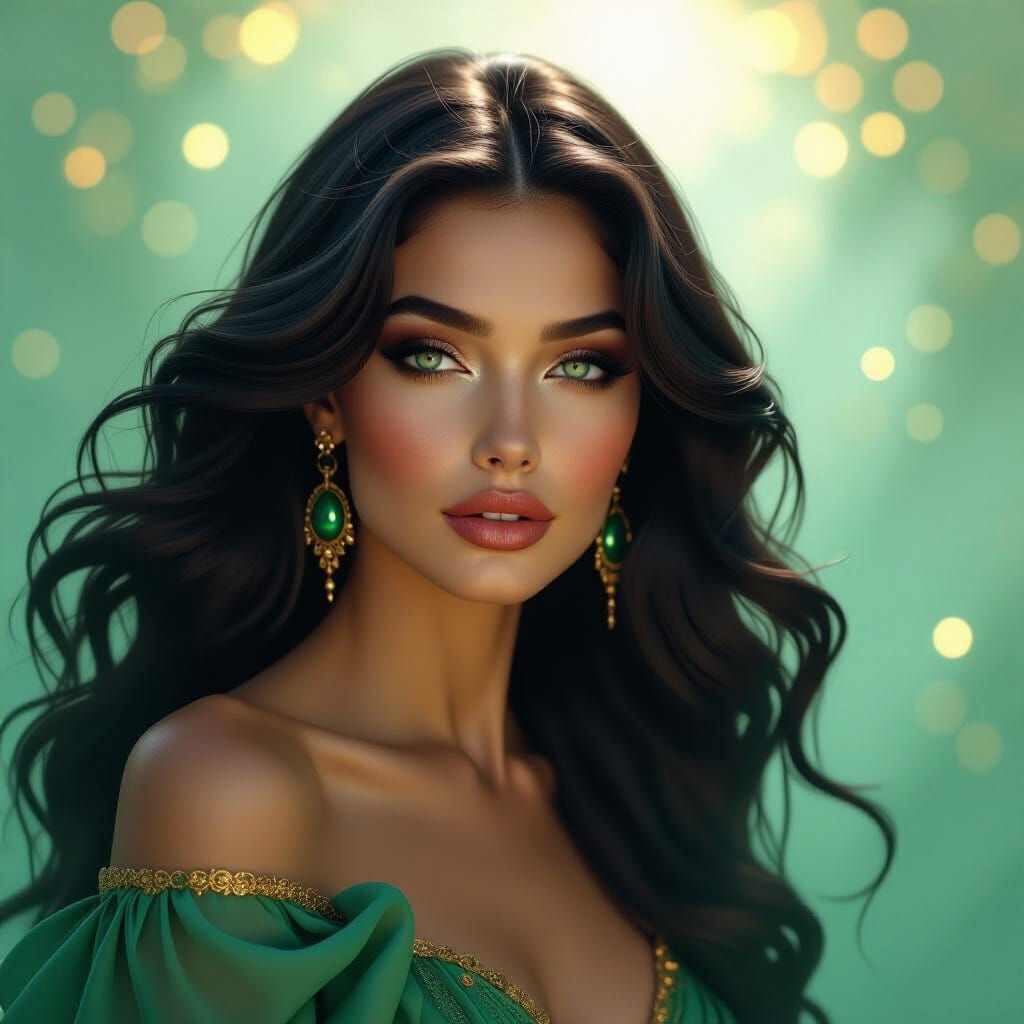 Mystical Charmer in Ethereal Surrealist Style