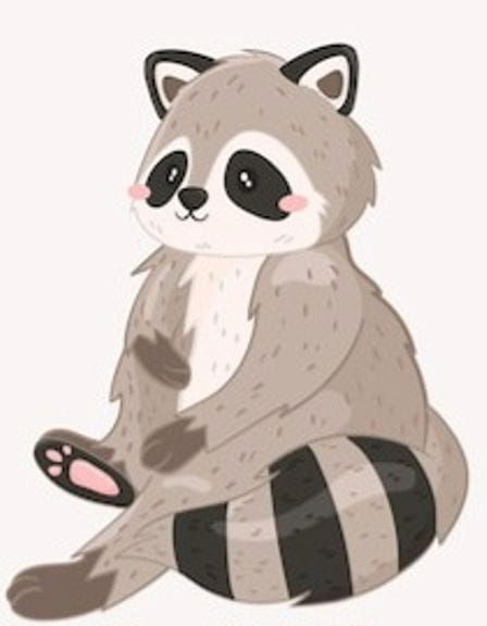 Solitary Raccoon in Forgotten Woods