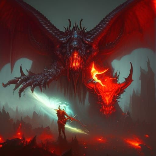 Diablo Video Game Concept Art in 8k