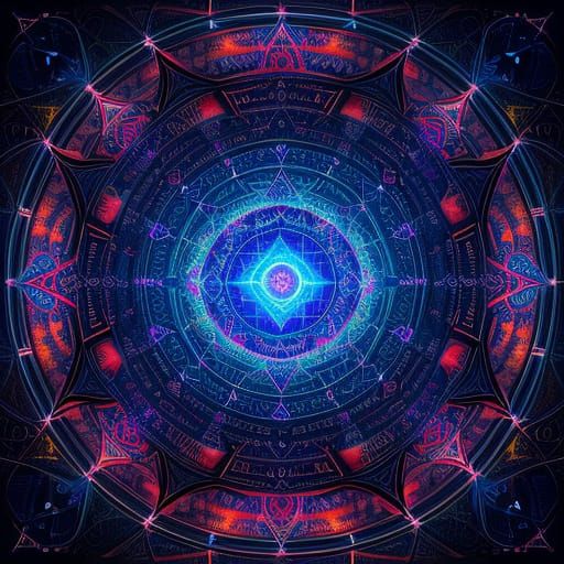 Surreal Digital Art with Hebrew Symbolism