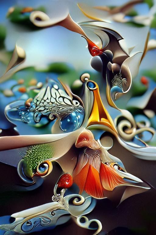 Fantasy Quilling Design in 8K Resolution