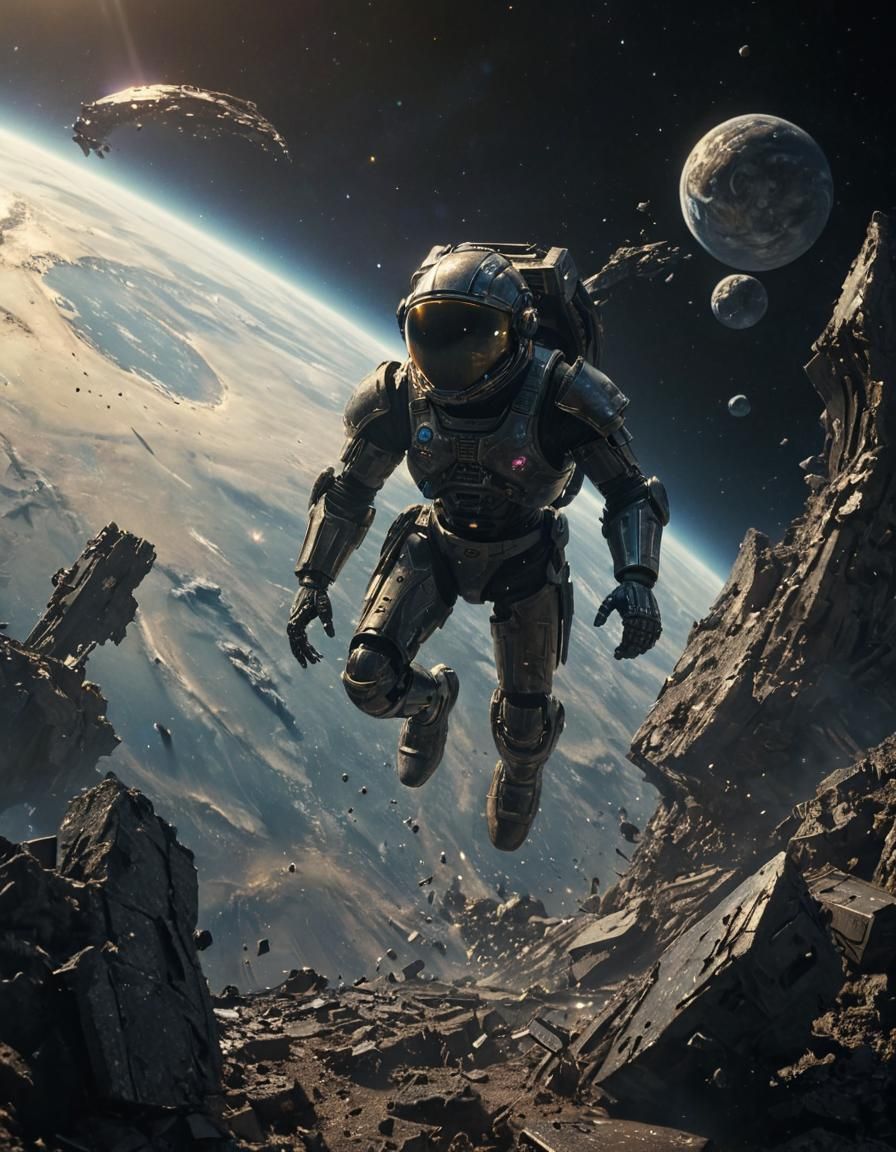 Vic Rattlehead in Space: Cinematic Film Still