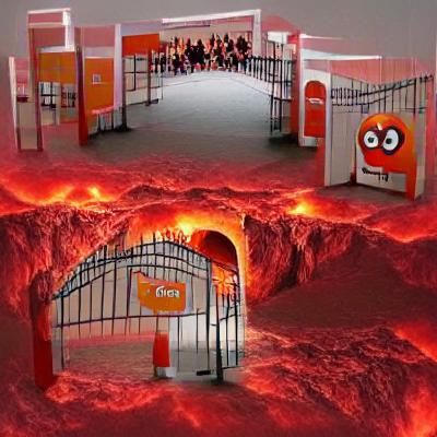 Fiery Gateway to a Mysterious Realm