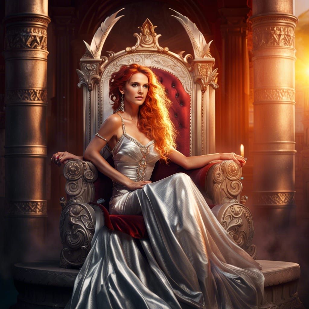 Goddess with Ruby Staff in Golden Theater