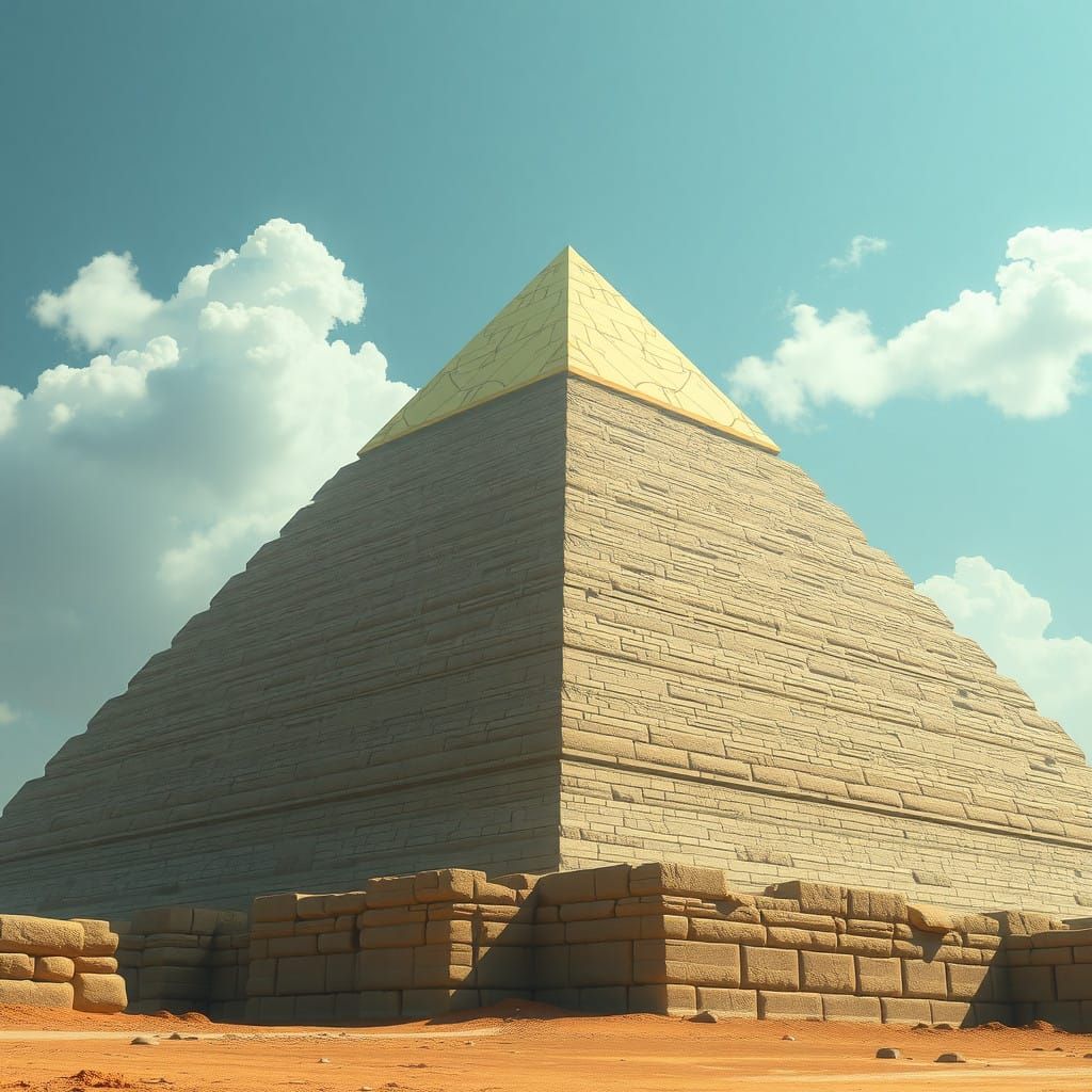 Ancient Geometry Meets Futuristic Mysticism in Giza Pyramid....