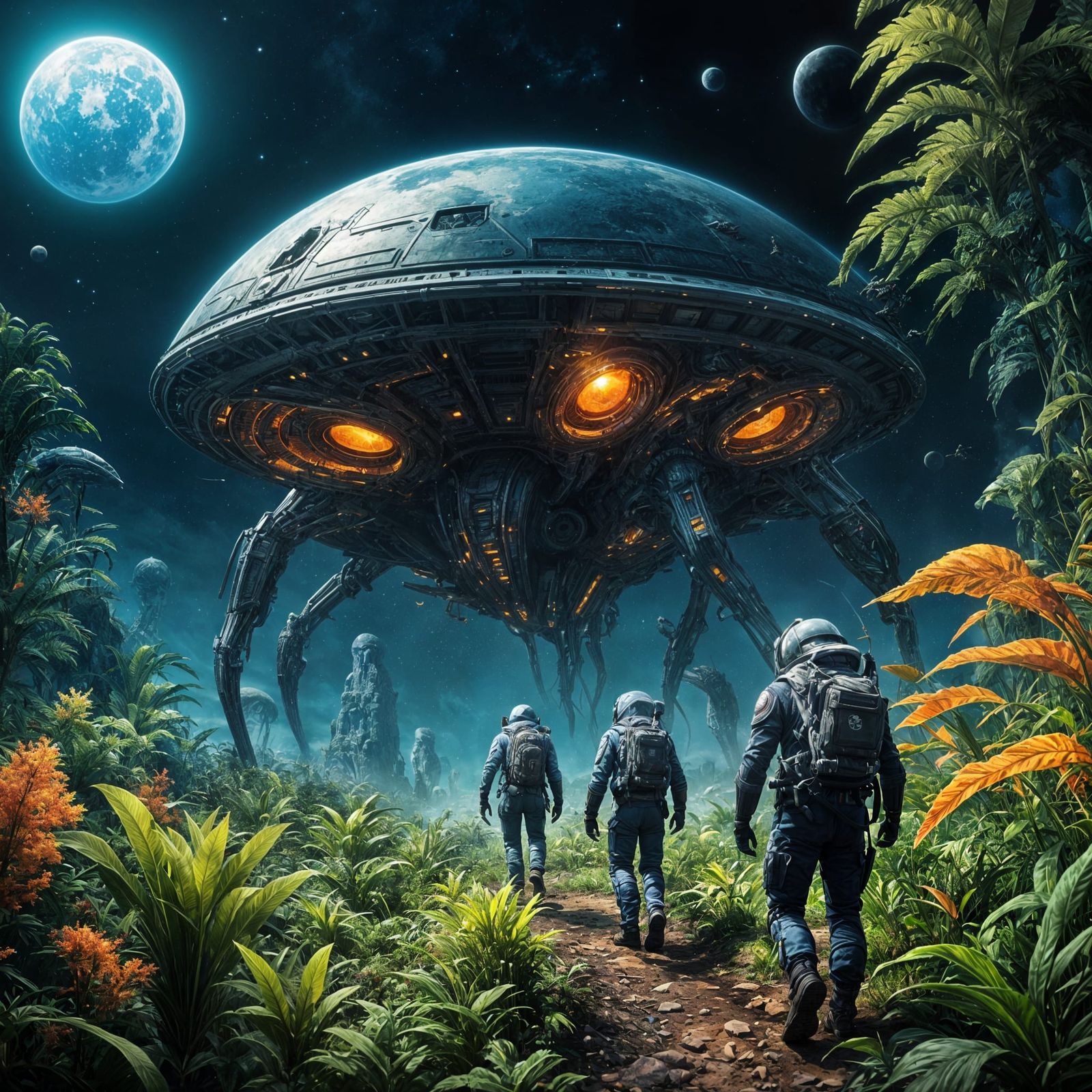 Space Explorers Encounter Alien Predators in Hyperrealistic ...