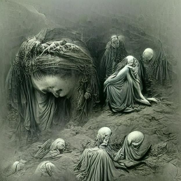 Figures Emerge: An Engraving of Repressed Emotions