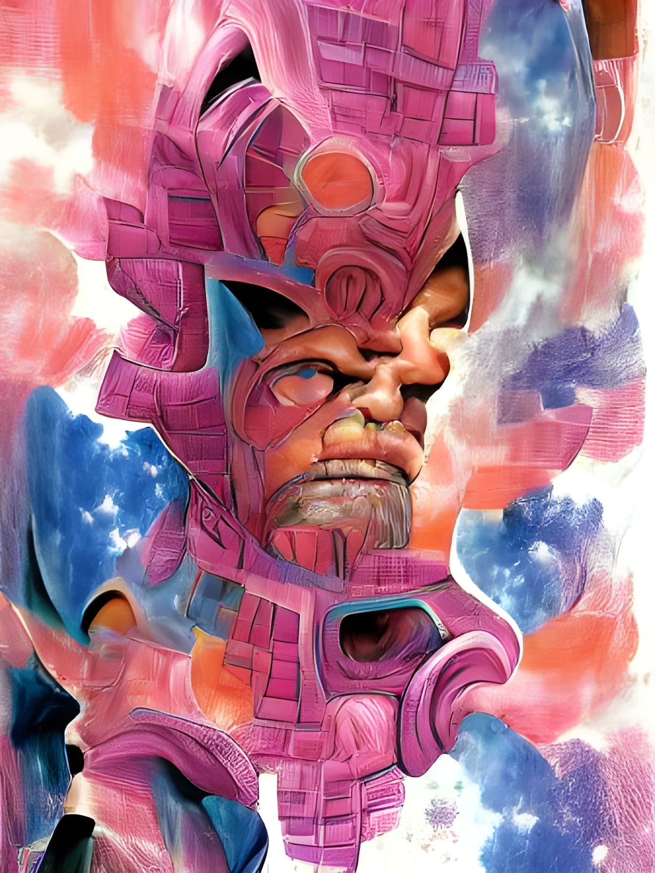 Galactus Illustration in Comic Book Style
