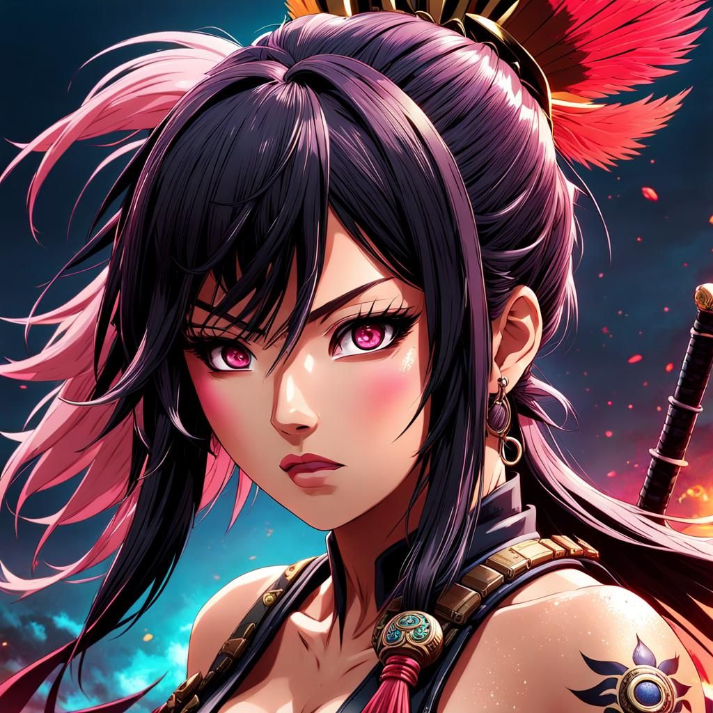 Anime Warrior in Post-Apocalyptic Wonderland